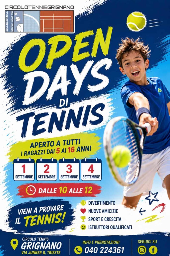Open days tennis trieste
